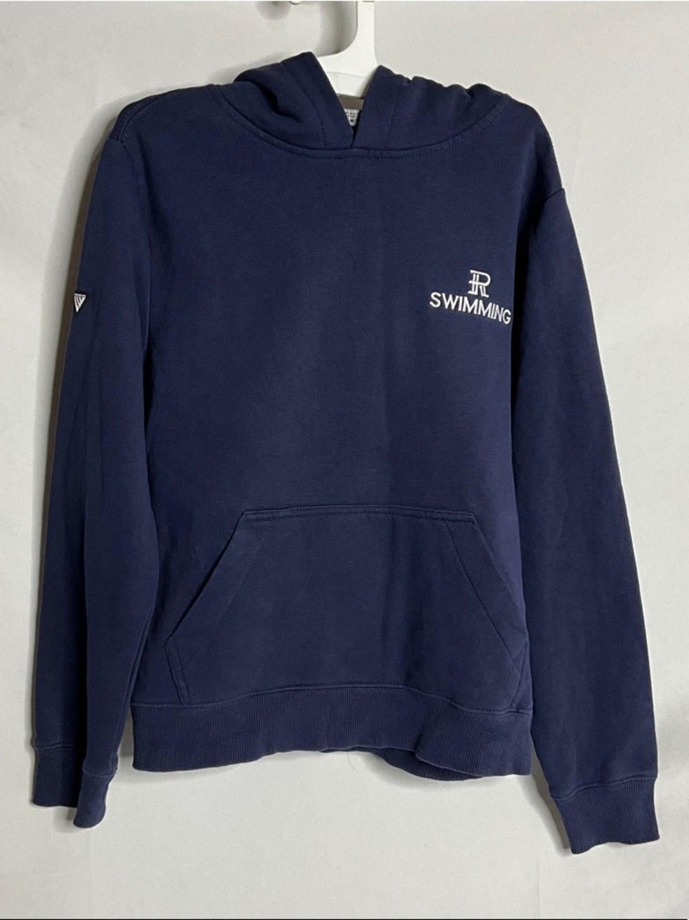Levelwear Navy 'SWIMMING' Hooded Sweatshirt for Kids